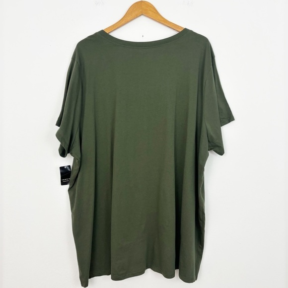 Torrid Olive Green “It’s Fall Y’all” Cotton Short Sleeves Round Neck Tee Size 5 - Picture 8 of 14